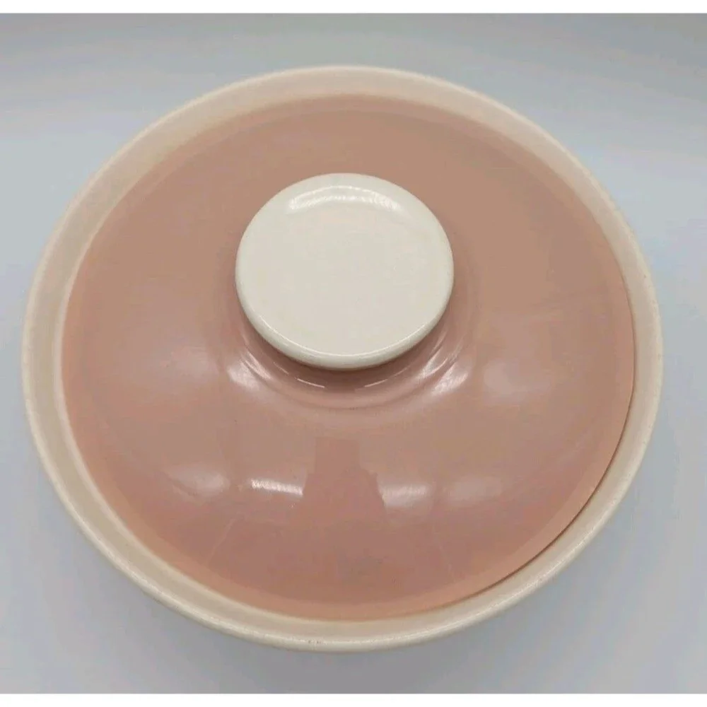 Vintage Harker Ware Covered Casserole Dish  Bowl 9